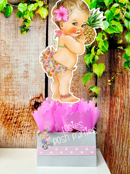 Luau Theme Centerpiece Decoration | Island Girl Party | Hawaiian Theme Centerpiece | Tropical Party Decoration | Luau Centerpiece INDIVIDUAL