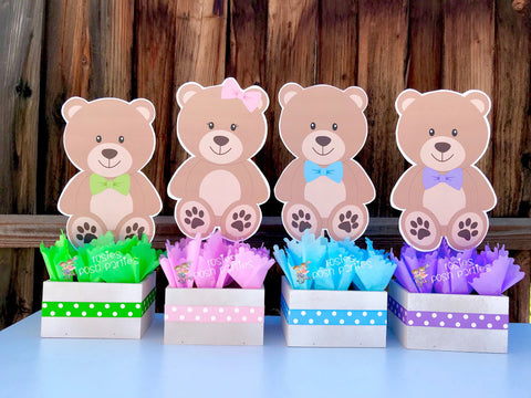 Bear Theme | Bear Baby Shower | Bear Baptism | Bear Centerpiece | Teddy Bear Centerpiece Decoration Theme | Baby Shower Party INDIVIDUAL