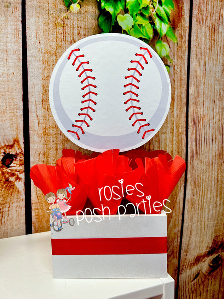 Sports Theme Centerpiece Sports Party Sports Birthday Soccer Football Baseball Basketball decoration for Birthday or themed event SET OF 4