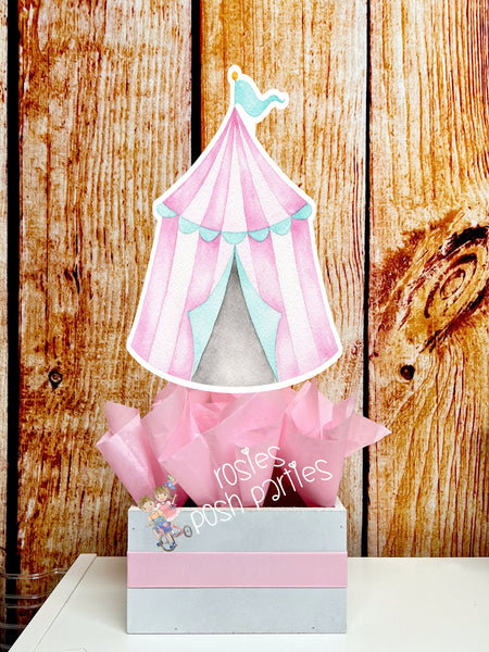 Circus Watercolor Baby Shower Theme | Circus Theme Decoration | Circus Birthday Theme | Pastel Circus Party Theme | Centerpiece INDIVIDUAL