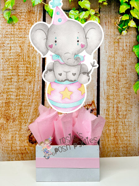 Circus Watercolor Baby Shower Theme | Circus Theme Decoration | Circus Birthday Theme | Pastel Circus Party Theme | Centerpiece SET OF 4