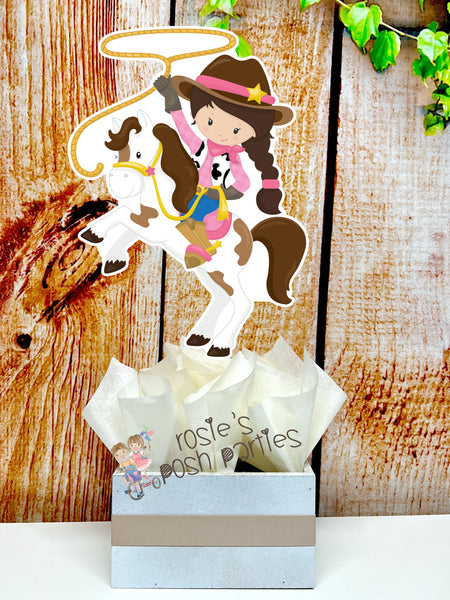 Cowgirl Theme | Cowgirl Birthday Party | Western Theme | Pink Western Cowgirl | Cowgirl Baby Shower | Western Centerpiece | INDIVIDUAL