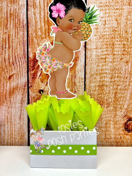 Luau Theme Centerpiece Decoration | Island Girl Party | Hawaiian Theme Centerpiece | Tropical Party Decoration | Luau Centerpiece INDIVIDUAL